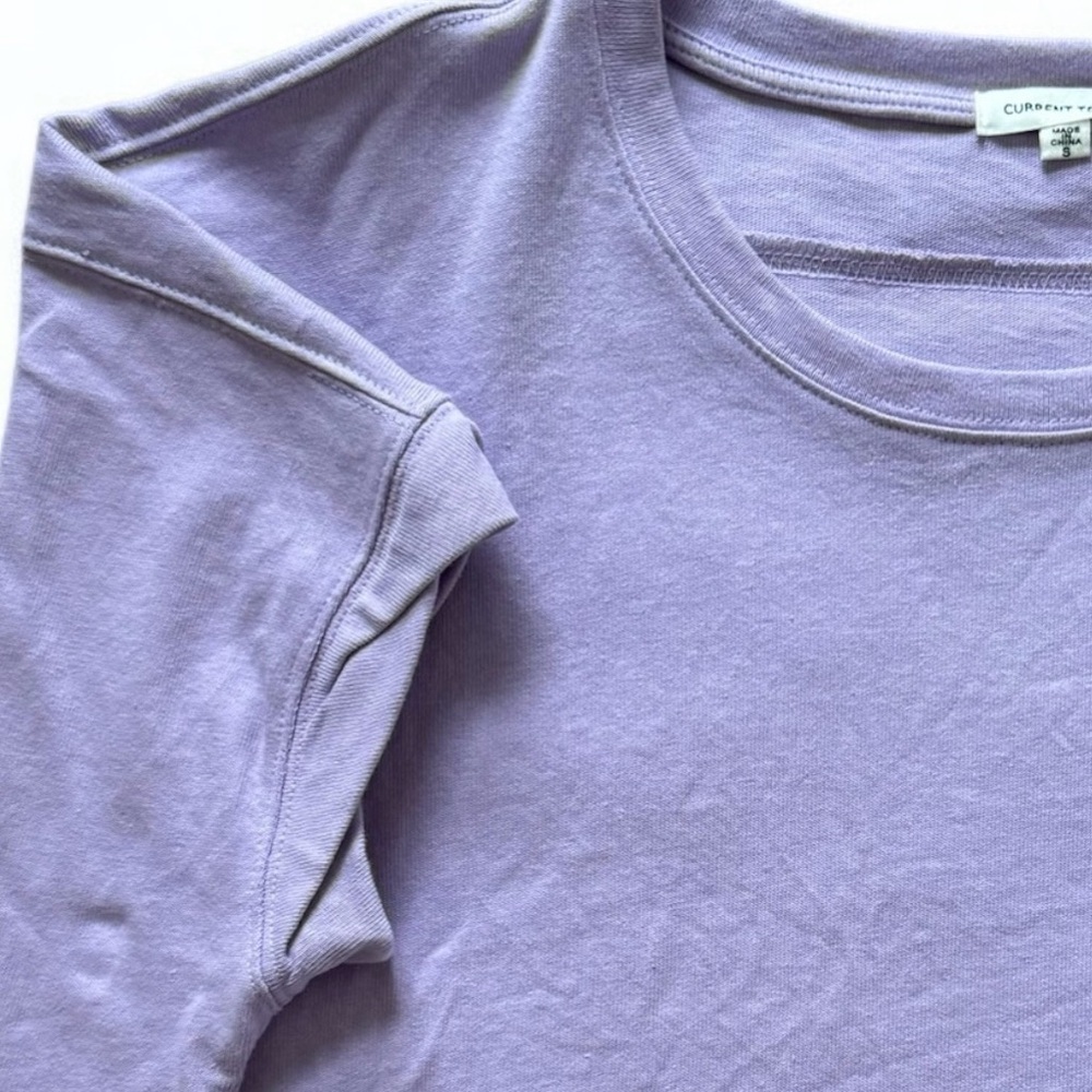 Lavender Cropped Knit Top - Picture 3 of 5